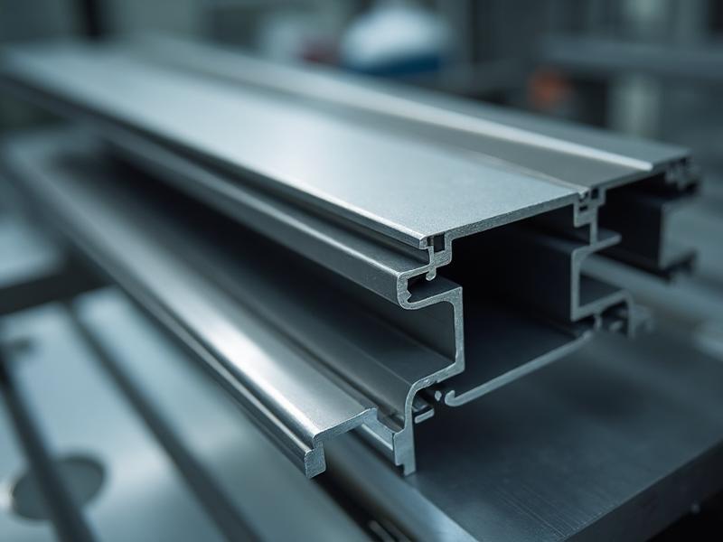 Detailaufnahme hochwertiger Metall- und Aluprofile